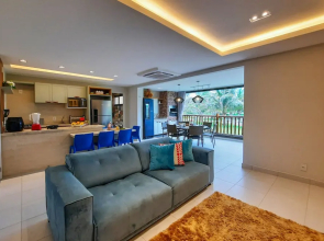 VG Sun Pé na Areia Luxuoso Térreo Gourmet 8 pessoas By DM Apartments