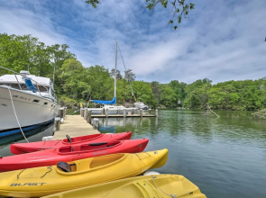 2 Mi to Lighthouse: Waterfront Home w/ Dock!