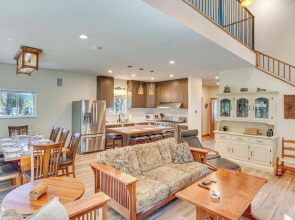 Game Room & Deck: Pet-friendly Lake Arrowhead Home