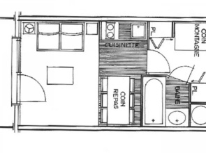 Appartement Les Saisies, 1 pièce, 4 personnes - FR-1-293-177