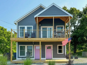 Deck w/ Water Views: Quiet East Boothbay Retreat!