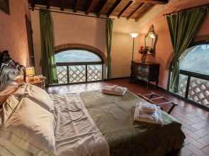 Detached, cozy cottage in vineyard with swimming pool and views over Tuscany