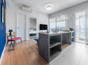 Apartamento completo com vista incrível | Vila Olímpia