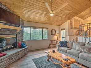 Cozy Pine Retreat w/ Private Hot Tub & Views