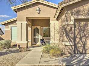 Fire Pit, Covered Patio: Stylish Goodyear Refuge