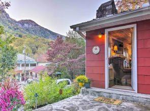 Mtn Views + Fire Pit: Serene Chimney Rock Abode
