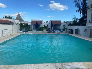 Modern Beach Apartment Pool Balcony 4min Walk to Boca Chica Beach