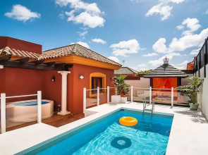 Orange Light villa with heated pool