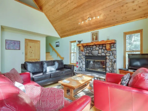 2 Min to Hiking: Cabin w/ Deck in Angel Fire