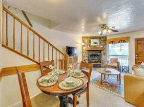 Bike, Hike & Ski: Creek-view Condo in Red River!