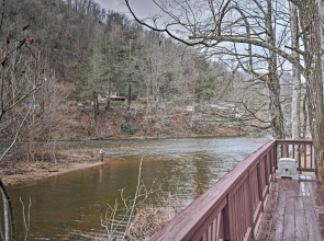 Riverfront Elkins Home w/ Fireplace & Deck!