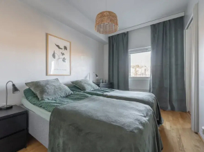 Homelike 1BR Apt. with Sauna & Parking