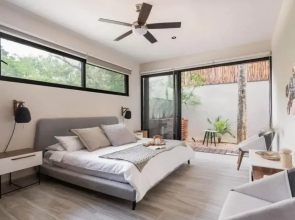 Cozy 1Bbrm +Garden and Private Pool Aldea Zama