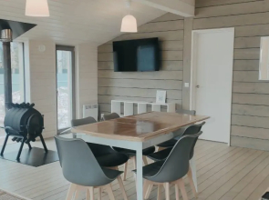 Cozy house with an oven-fireplace