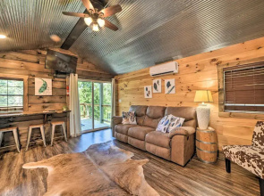 Rustic Dog-friendly Cabin w/ Deck & Fire Pit!