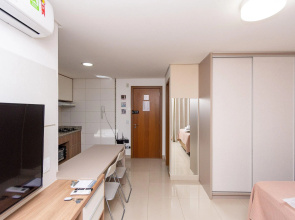 Flat novo no Setor Bueno - Ed. The Expression- WI-fi - Garagem - TH1305