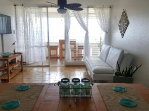 Breathtaking ocean view apt, steps from the beach!