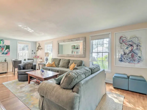 Cape Cod Cottage w/ Deck, Grill, & Games!