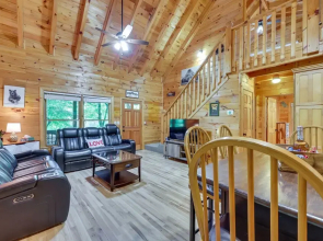 Riverfront Ellijay Cabin w/ Deck + Pool Access!