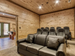 Ern840 - Splashin' Chalet - Brand New Cabin With Indoor Pool! Great Location! 6 Bedroom Cabin by RedAwning
