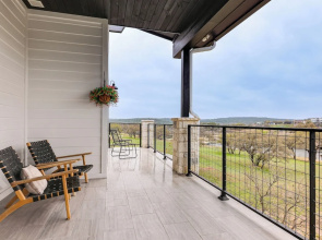 Hot Tub, Dock & View! Lakefront Marble Falls Home