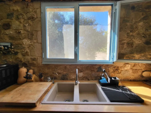 Eco Secluded Hand Built Stone House in an Oasis