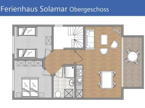 Ferienhaus Solamar Rügen FeWo OG Balkon