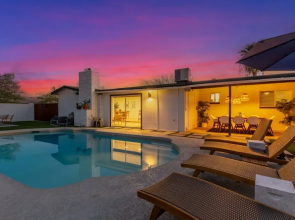 The Melrose ASU Pool Workspace Firepit