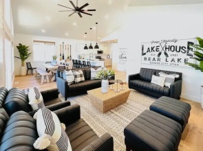 Pool Access & Lake Views: Modern Garden City Home