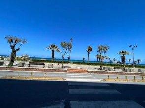 Sicily one room beach apartment front Eolie islands