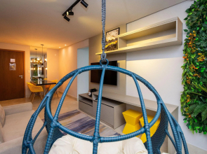 Apartamento estiloso de 1 quarto no Setor Marista - Quasar Marista - QM506