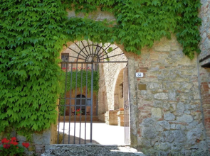 Vintage Castle in Monteriggioni Tuscany near Forest
