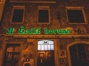 U České koruny