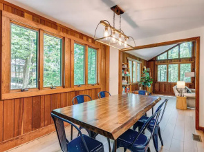 Creek Access & Deck: Family Pocono Pines Cottage