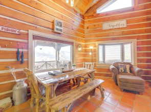 True Log Cabin w/ Game Room, Year-round Views