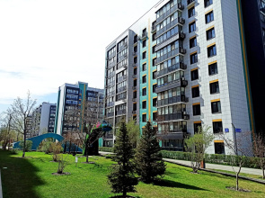 Apartments in the residential complex with fountains Art City