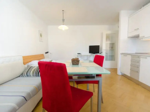 City centre studio with a balcony