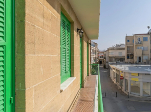 City center studio with terrace view
