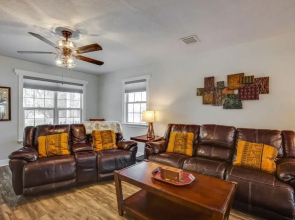 Backyard, Deck & Fire Pit: Conroe Getaway