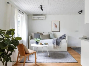 Modern cottage with sunny terrace