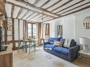 Stylish 1BR - Walkable to Opera & Louvre