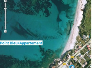 Vue mer panoramique plage 30m. Porticcio