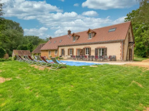Crazy Villa Moulin du Vinet 28 - Heated pool - Basket - 2h Paris - 26p
