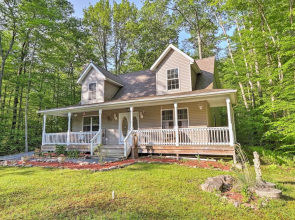 Large Deck & Fire Pit: Secluded Pocono Lake Home
