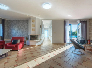 Newly built stone villa Mia with garden and pool