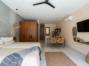Stylish Tulum Studio Terrace Pool Relax