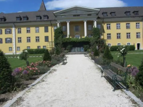 Apartment pool and lake