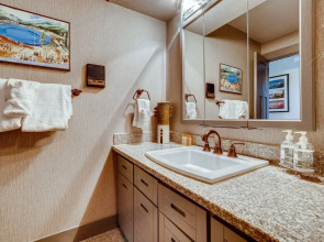 Platinum Frost Fire, Hot Tub Access, Sleeps 4, Keystone Family Fun Basecamp 1 Bedroom Condo by RedAwning