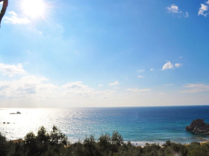 Studio Apartments With Pool Panorama sea View Pelekas Beach Corfu