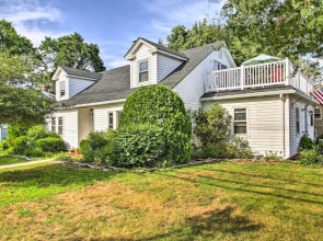 Walk to Beach: Maine Home w/ Hot Tub & Deck!